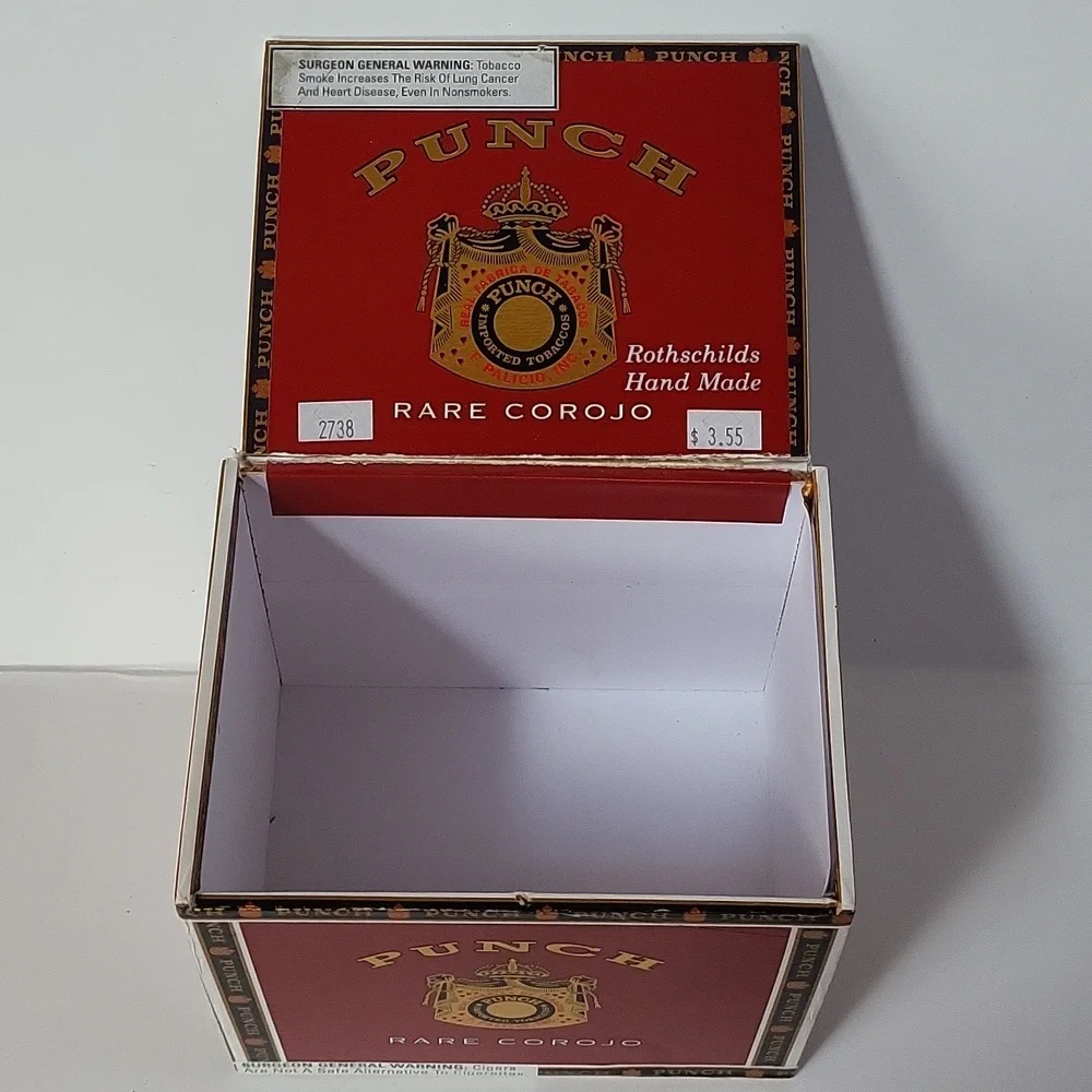 Punch Rothschilds Rare Corojo Edition Wood Lift Lid Cigar Box